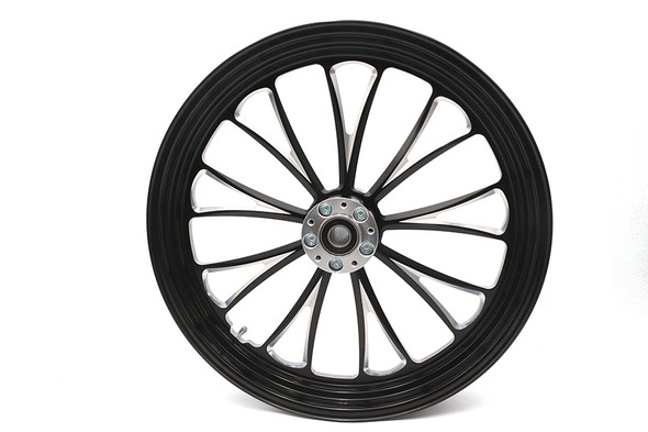 V-Twin - 52-1433 - 21 inch x 3.5 inch Manhattan Front Wheel Black Cut
