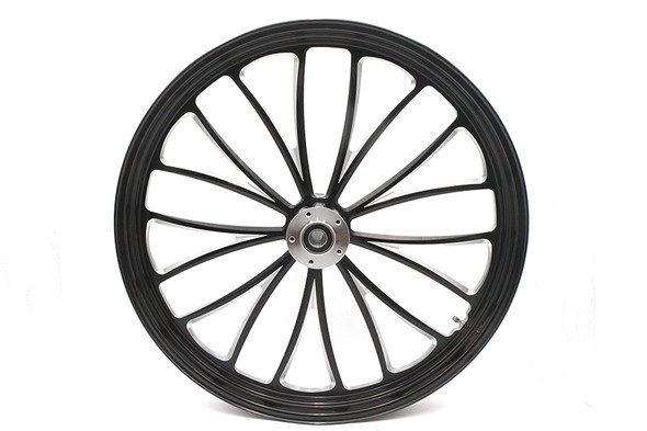 V-Twin - 52-1443 - 26 inch x 3.5 inch Manhattan Front Wheel Black Cut