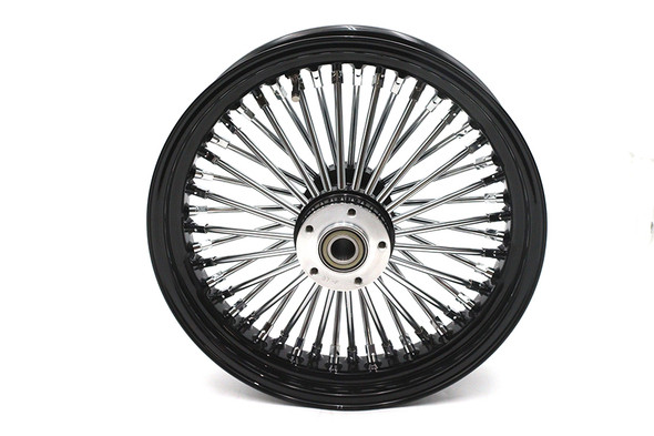 V-Twin - 52-1445 - 16 inch x 3.5 inch King Spoke Rear Wheel Black