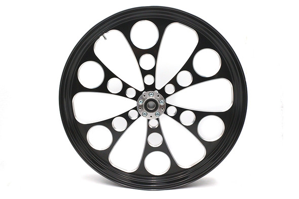 V-Twin - 52-1446 - 26 inch x 3.5 inch Kool Kat Front Wheel Black Cut