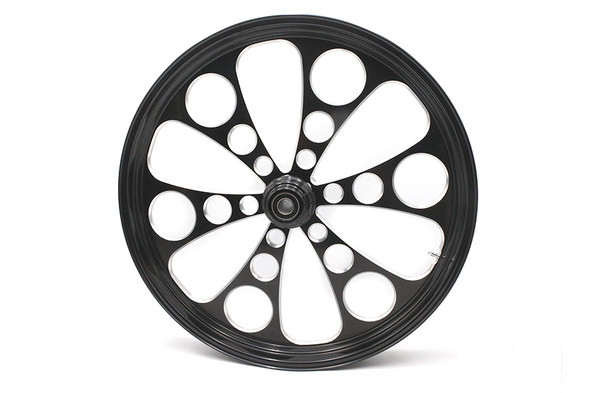 V-Twin - 52-1446 - 26 inch x 3.5 inch Kool Kat Front Wheel Black Cut (2)