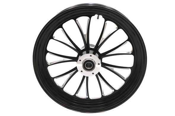 V-Twin - 52-1448 - 18 inch x 3.5 inch Manhattan Front Wheel Black Cut