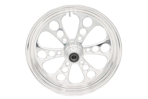 V-Twin - 52-1449 - 18 inch x 3.5 inch Kool Kat Front Wheel Polished Aluminum