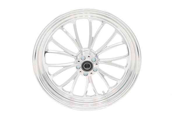 V-Twin - 52-1456 - 18 inch x 3.5 inch Manhattan Front Wheel Polished Aluminum