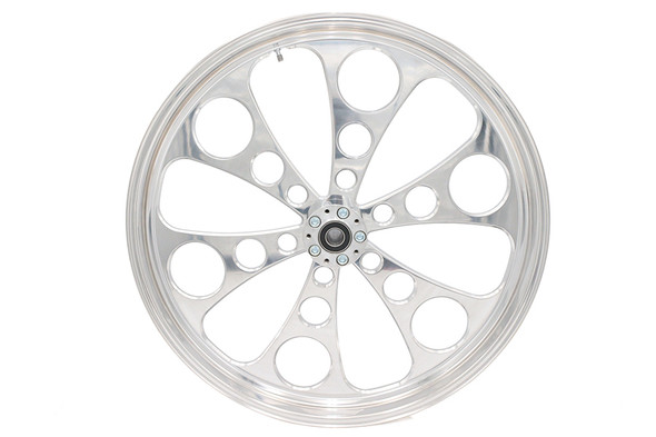 V-Twin - 52-1457 - 26 inch x 3.5 inch Kool Kat Front Wheel Polished
