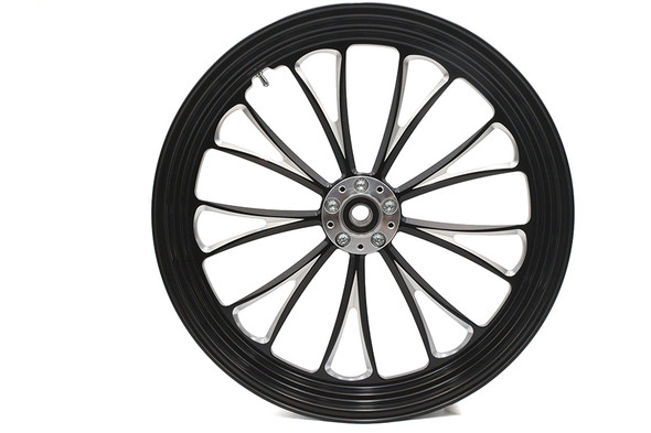 V-Twin - 52-1471 - 21 inch x 3.5 inch Manhattan Front Wheel Black Cut
