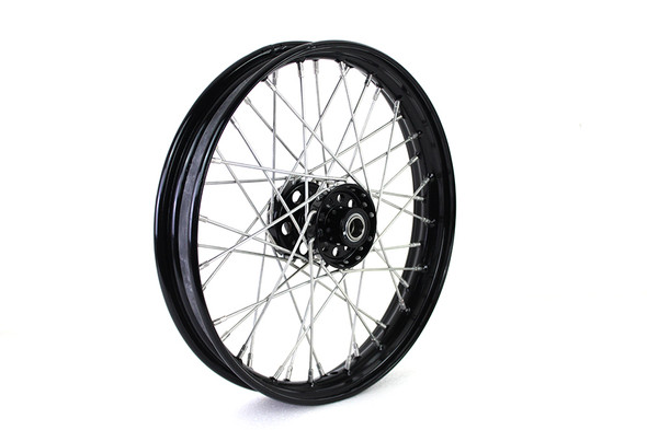 V-Twin - 52-1935 - 18 inch x 2.5 Replica F-H Trog Style Star Hub Wheel