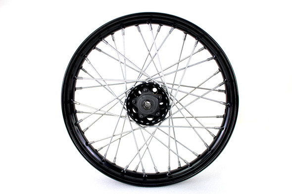 V-Twin - 52-1936 - 18 inch x 2.5 Replica F-H Trog Style Star Hub Wheel