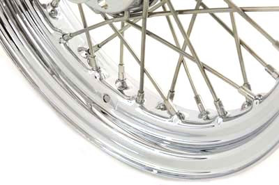 V-Twin - 52-2007 - 16 inch x 3.00 inch Replica Front Spoke Wheel