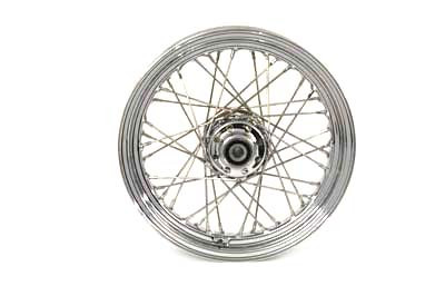 V-Twin - 52-2007 - 16 inch x 3.00 inch Replica Front Spoke Wheel