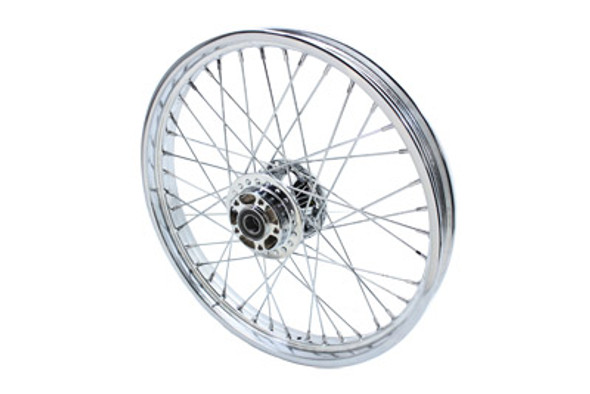V-Twin - 52-2027 - 21 inch x 2.15 inch Replica Front Spoke Wheel