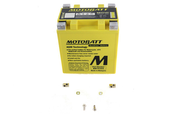 V-Twin - 53-0547 - MotoBatt 12V AGM Yellow Battery