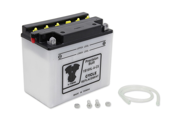 V-Twin - 53-0554 - Deka 12 Volt Sealed Battery Dry