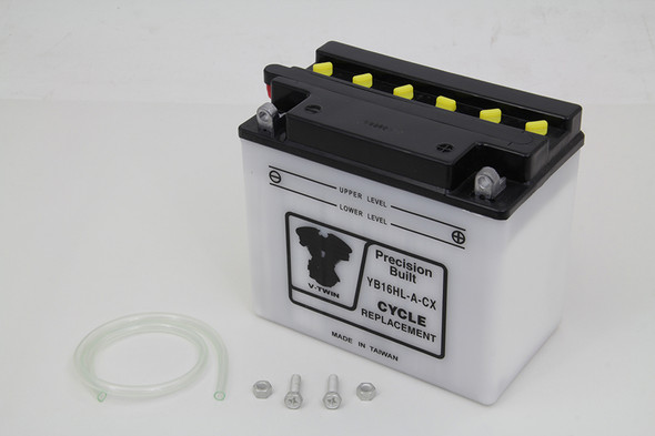 V-Twin - 53-0554 - Deka 12 Volt Sealed Battery Dry