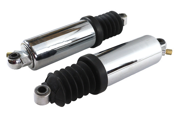 V-Twin - 54-0148 - AEE Chrome Low Touring Air Shock Set