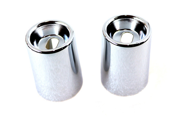 V-Twin - 54-0152 - Upper Shock Stud Covers Chrome Tall Style