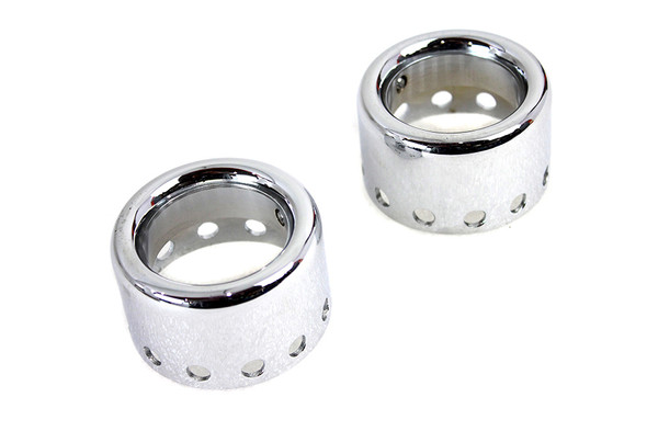 V-Twin - 54-0206 - Chrome Lower Shock Cover Set