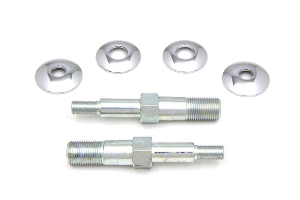 V-Twin - 54-0405 - Lower Rear Shock Stud Kit Zinc - Fits 1975-1978 Harley-Davidson XL
