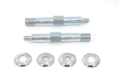 V-Twin - 54-0410 - Upper Rear Shock Stud Kit Zinc - Fits 1967-1972 Harley-Davidson FL