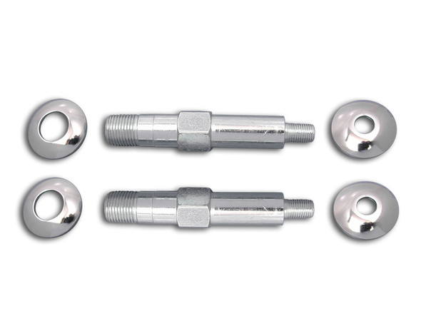 V-Twin - 54-0412 - Lower Rear Shock Stud Kit Zinc - Fits 1967-1972 Harley-Davidson FL, 1971-1972 FX