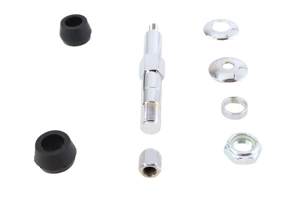 V-Twin - 54-0440 - Chrome Upper Rear Shock Stud Kit - Fits 1967-1972 Harley-Davidson FL, 1971-1972 FX