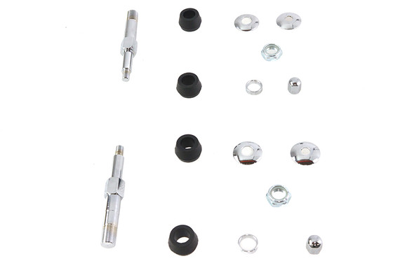 V-Twin - 54-0442 - Chrome Upper Rear Shock Stud Kit