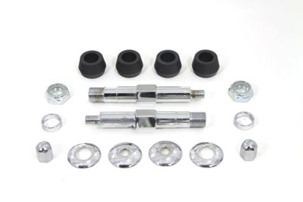 V-Twin - 54-0445 - Chrome Upper Rear Shock Stud Kit