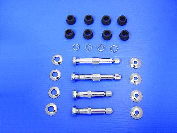 V-Twin - 54-0466 - Chrome Shock Stud Kit - Fits 1958-1964 Harley-Davidson FL