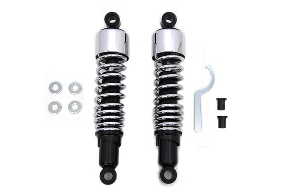 V-Twin - 54-0781 - 12-1/2 inch FLT Shock Set Chrome