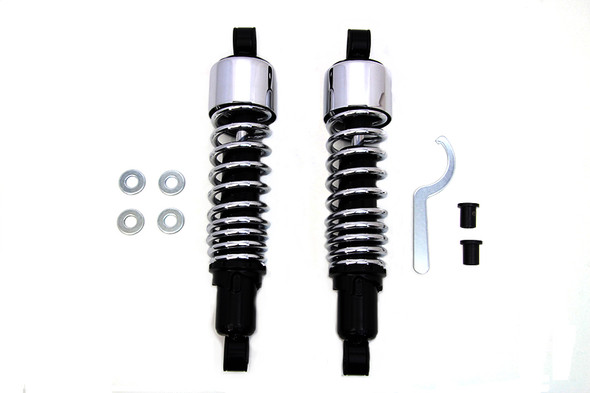 V-Twin - 54-0781 - 12-1/2 inch FLT Shock Set Chrome