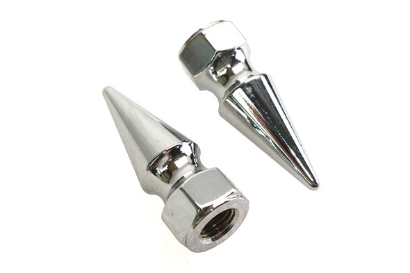 V-Twin - 6905-2 - Chrome Pike Nut Fine 7/16 inch-20 Thread