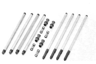 V-Twin - 7131-12 - Colony Solid Pushrod Kit with Adapters