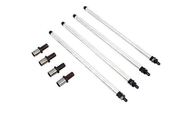 V-Twin - 7132-12 - Colony Solid Pushrod Kit with Adapters