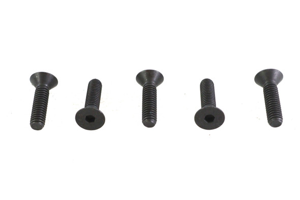 V-Twin - 73-0153 - Allen Flat Head Screws Black 5/16 inch-18 x 1-1/4 inch