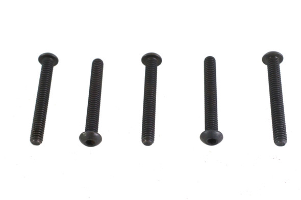 V-Twin - 73-0179 - Allen Button Head Screws Black 1/4-20 X 2 inch