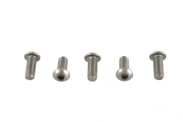 V-Twin - 73-0184 - Allen Button Head Screws Stainless Steel 1/4-24 X 5/8 inch