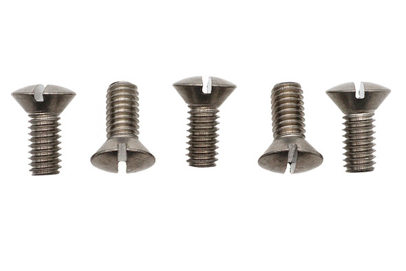 V-Twin - 73-0299 - Oval Slotted Screw 5/16 inch-18 x 3/4 inch Stainless Steel