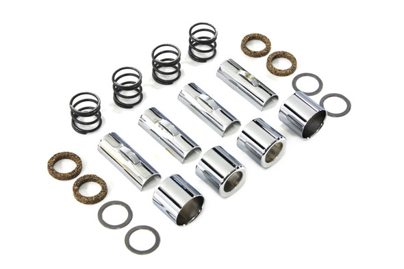 V-Twin - 7509-20T - Chrome Upper Pushrod Cover Kit