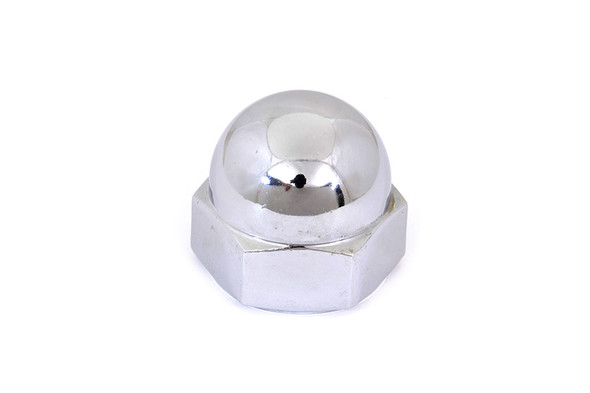 V-Twin - 8008-1 - Chrome Acorn Stem Nut - Fits 1929-1957 Harley-Davidson G, 1929-1952 WL