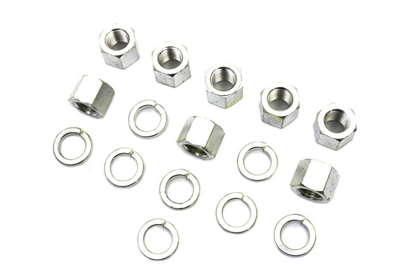 V-Twin - 8105-16 - Cadmium Cylinder Base Nuts and Washers