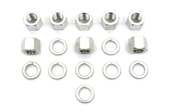 V-Twin - 8105-16T - Zinc Plated Cylinder Base Nuts and Washers
