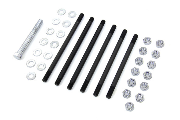 V-Twin - 8134-34 - Chrome Stock Engine Case Bolt Kit