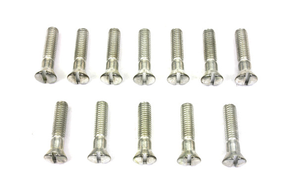 V-Twin - 8150-12 - Cadmium Cam Cover Stock Slotted Screws