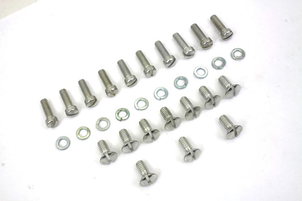V-Twin - 8156-30 - Cadmium Outer Primary Cover Screw Set Stock
