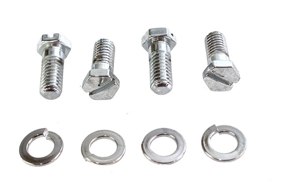 V-Twin - 8158-8 - Chrome Stock Carburetor Mount Screws