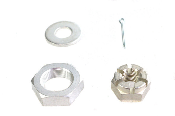 V-Twin - 8163-3 - Cadmium Front Axle Nut Kit