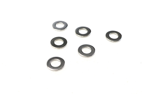 V-Twin - 8168-6 - Chrome Flat Washer 3/8 inchID