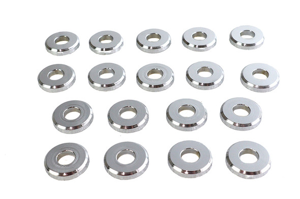 V-Twin - 8215-18 - Chrome Aluminum Head Washers