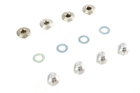 V-Twin - 8225-8 - Rocker Shaft End Plug and Cap Nut Cadmium