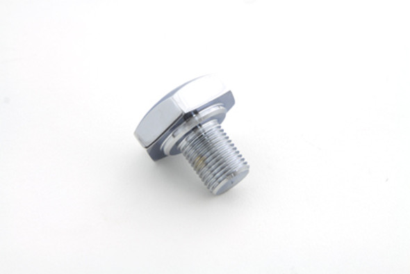 V-Twin - 8233-1T - Chrome Flat Top Fork Tube Bolt